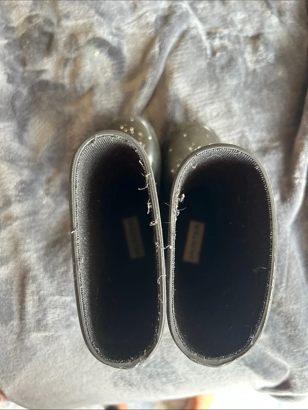 Hunter Kids Black Speckle Rain Boots